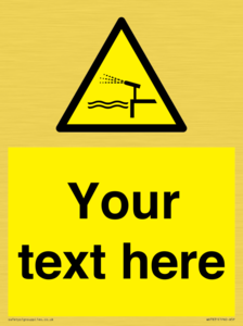 Custom warning water cannon